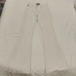 Kancan White Skinny Flare Jeans